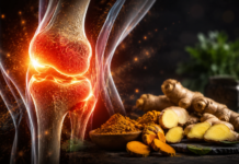 Imagine medicală reprezentând durerile articulare și remedii naturale utilizate tradițional