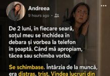 De 2 luni, soțul meu se închidea în debara să vorbească la telefon în șoaptă. Eram sigură că mă înșală. Când l-am ascultat, m-am prăbușit pe hol