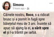Câinele nostru s-a repezit la fiul meu de 3 ani și l-a trântit la pământ. Am alergat îngrozită spre ei, dar o secundă mai târziu am înțeles de ce o făcuse