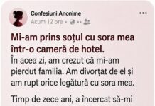 Mi-am prins soțul cu sora mea într-o cameră de hotel.