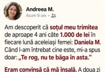 Soțul meu trimitea în fiecare lună 1.000 de lei aceleiași femei. Când am aflat cine era Daniela, tot ce credeam s-a schimbat