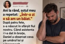 Ani la rând, soțul meu a spus: „Într-o zi o să am un băiat.” Când s-a născut fiul nostru, a văzut ceva pe umărul lui și a încremenit